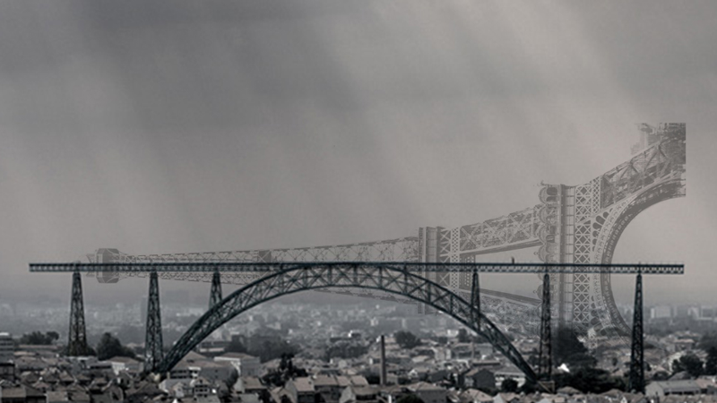 Illustration for article titled Crazy plan to move giant bridge by Eiffel from a river to a city center